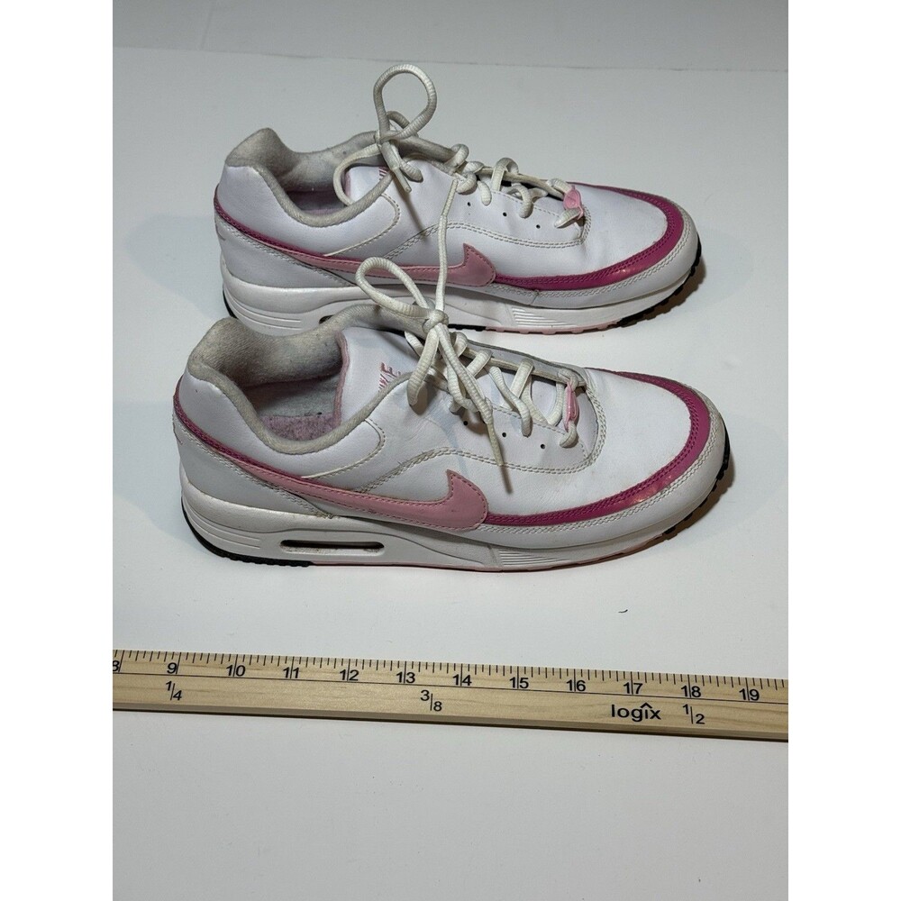 NIKE Girls White/Pink Vintage Sneakers Size 7Y 332327